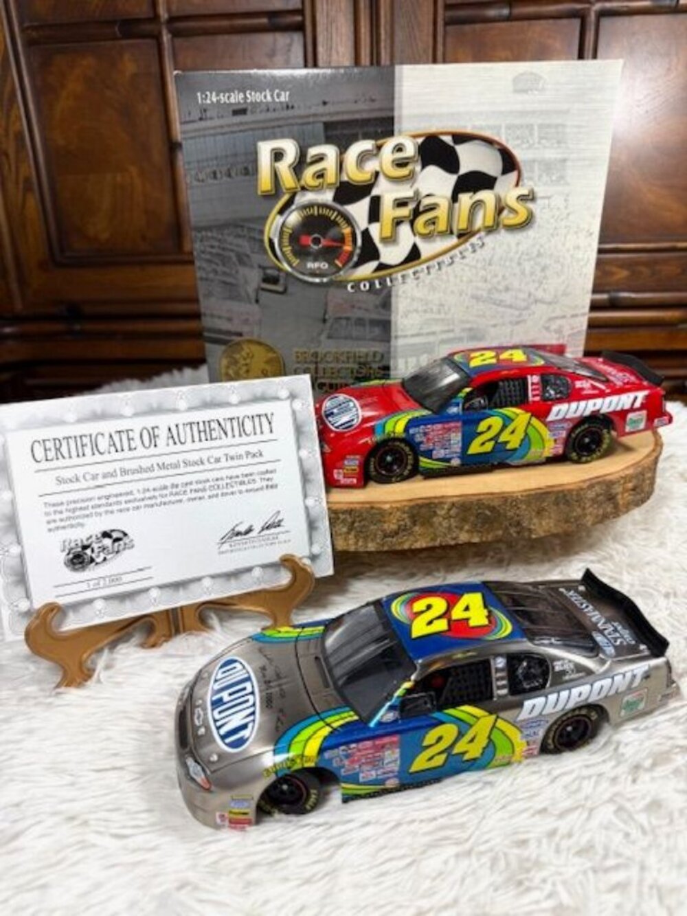Vintage Jeff Gordon #24 DuPont Charlotte May 2000 Monte Carlo 1:24 Scale 2 Cars